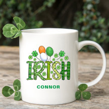 Irish Colors Clover Optionaler Name St Patrick's D