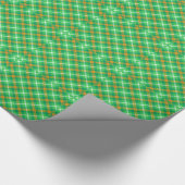 Irish Colors Tartan Pattern Geschenkpapier (Ecke)