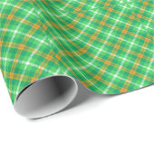 Irish Colors Tartan Pattern Geschenkpapier (Rolleneckpunkt)