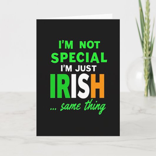 Irish Colors Text Card Karte (Vorderseite)