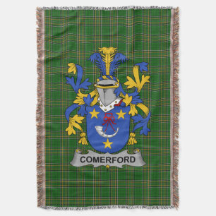 Irish Comerford Coat of Arms Familienwappen Irland Decke