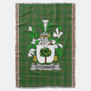 Irish Connor oder O_Connor (Faly) Coat of Arms Fam Decke