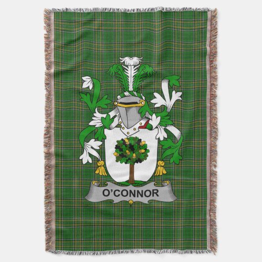 Irish Connor oder O_Connor (Faly) Coat of Arms Fam Decke (Vorderseite Vertikal)