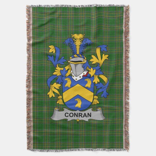 Irish Conran oder O_Condron Coat of Arms Family Cr Decke (Vorderseite Vertikal)