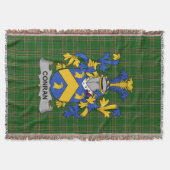 Irish Conran oder O_Condron Coat of Arms Family Cr Decke (Vorderseite)