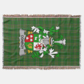 Irish Conroy oder O_Conry Coat of Arms Familienwap Decke (Vorderseite)