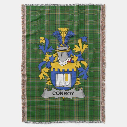Irish Conroy oder O_Mulconroy Coat of Arms Family Decke (Vorderseite Vertikal)