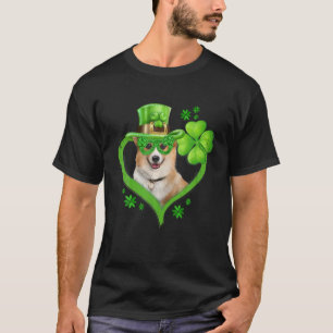 Irish Corgi Dog Love Shamrock St.Patrick's Day T-Shirt