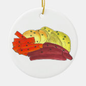 Irish Corned Beef Cabbage Potato Karotten Keramik Ornament (Vorne)