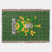 Irish Corrigan oder O_Corrigan Coat of Arms Family Decke (Vorderseite)