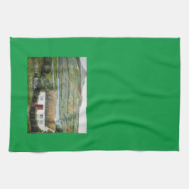 Irish Cottage Landscape Kitchen Towel Geschirrtuch