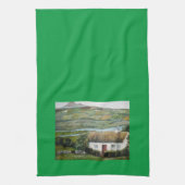 Irish Cottage Landscape Kitchen Towel Geschirrtuch (Vertikal)