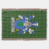 Irish Cotter oder MacCotter Coat of Arms Family Cr Decke (Vorderseite)