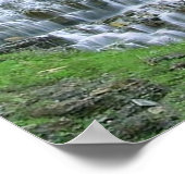 Irish Countryside Waterfall Poster (Ecke)