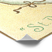 Irish Couple Dancing Vintag St Patrick's Day Poster (Ecke)