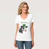 Irish Cow | Lass der Shenanigans Begin T-Shirt (Vorderseite Vollansicht)