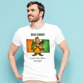 Irish Cowboy Gnome Lucky T - Shirt