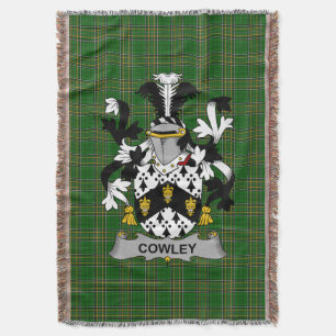 Irish Cowley oder Cooley Coat of Arms Familienwapp Decke