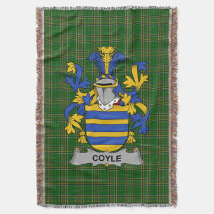 Irish Coyle oder McCoyle Coat of Arms Familienwapp Decke