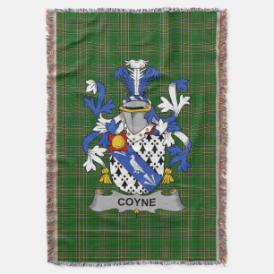 Irish Coyne oder O_Coyne Coat of Arms Familienwapp Decke