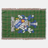 Irish Coyne oder O_Coyne Coat of Arms Familienwapp Decke (Vorderseite)