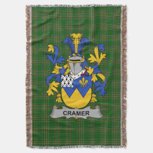 Irish Cramer Coat of Arms Familienwappen Irland Decke
