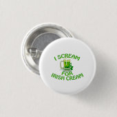 Irish Cream I Scream Button (Vorne & Hinten)