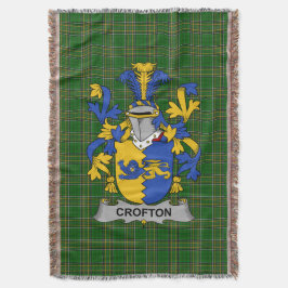 Irish Crofton Coat of Arms Familienwappen Irland Decke