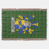 Irish Crofton Coat of Arms Familienwappen Irland Decke (Vorderseite)