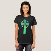 Irish Cross Celtic Trinity Knot Triquetra Christia T-Shirt (Vorne ganz)