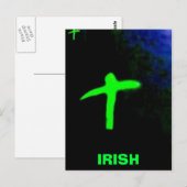 , IRISH CROSS POSTKARTE (Vorne/Hinten)