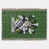 Irish Cuffe Coat of Arms Familienwappen Irland Decke (Vorderseite)