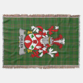 Irish Cullen oder O_Cullen Coat of Arms Family Cre Decke (Vorderseite)