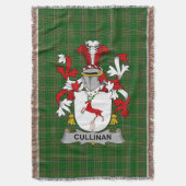 Irish Cullinan oder O_Cullinane Coat of Arms Famil Decke (Vorderseite Vertikal)
