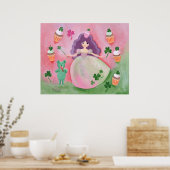 Irish Cupcake Princess Painting Poster (Küche)
