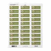 Irish Cupcake St. Patricks Day Address Labels (Vorne)