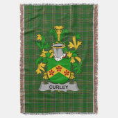 Irish Curley oder McTurley Coat of Arms Family Cre Decke (Vorderseite Vertikal)