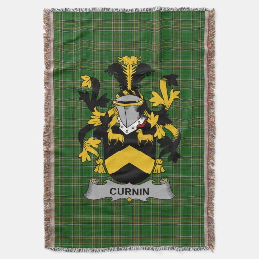 Irish Curnin oder O_Curneen Coat of Arms Family Cr Decke (Vorderseite Vertikal)