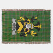Irish Curnin oder O_Curneen Coat of Arms Family Cr Decke (Vorderseite)
