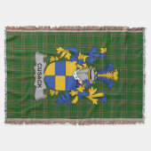 Irish Cusack Coat of Arms Familienwappen Irland Decke (Vorderseite)