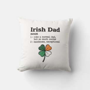 Irish Dad Lustige Definition Klee Vintage-Shirt Kissen