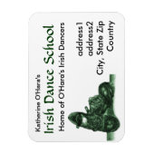 Irish Dance Business Card Premium Magnet (Vertikal)