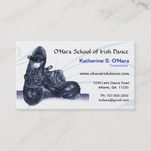 Irish Dance Business Card Visitenkarte