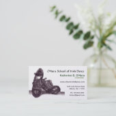 Irish Dance Business Card Visitenkarte (Stehend Vorderseite)