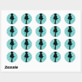 Irish Dance Celtic Light Blue Aufkleber (Blatt)