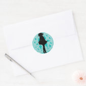 Irish Dance Celtic Light Blue Aufkleber (Umschlag)
