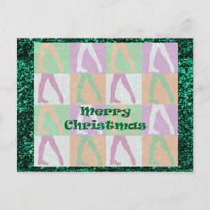 Irish Dance Christmas Feiertagspostkarte