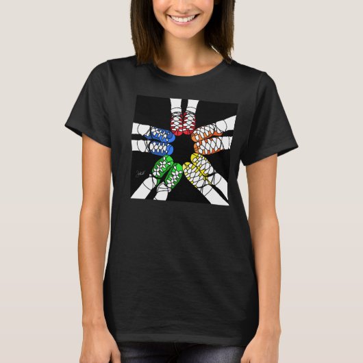 Irish Dance Colored Ghillies T-Shirt (Vorderseite)