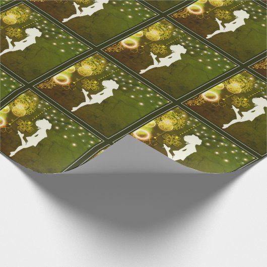 Irish Dance Hard Shoe Celtic Clolies and Lights Geschenkpapier (Ecke)