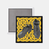 Irish Dance Hard Shoes on Celtic Knot Magnet (Vorderseite/Rückseite)